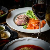 ディナーでのご利用にぴったりなメニューたち