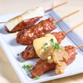 料理メニュー写真&nbsp;モツキングのつくね串
