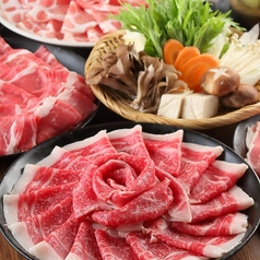 【贅沢なひとときを】しゃぶしゃぶかすき焼きを選べる120分食べ飲み放題の国産牛コースをご用意しました◎の写真