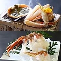 料理メニュー写真&nbsp;焼きガニ・カニ刺しセット
