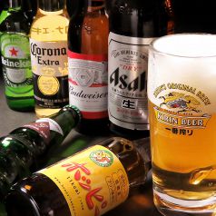 ビールの種類も豊富に♪