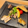 料理メニュー写真&nbsp;飛来幸地鶏の厳選5種盛り