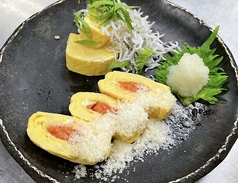 出汁巻き玉子 明太チーズとシラス大葉