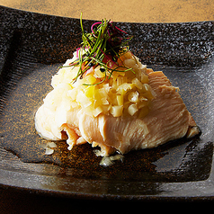 蒸し鶏の葱ソース