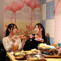 個室&テーブルでゆっくり!