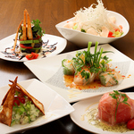 見た目にも鮮やかなお料理