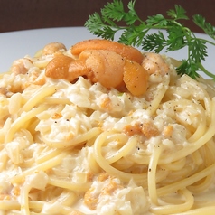 生ウニのクリームパスタ