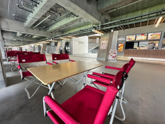 販売しているスノーピーク商品をご利用いただける席もございます。