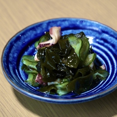 タコときゅうりとワカメ　酢の物