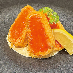 道産銀鮭のレアカツ・自家製タルタル