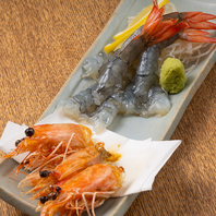 海老をふんだんに活かした逸品の数々◎