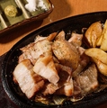 料理メニュー写真&nbsp;県産鉄板あぐーステーキ