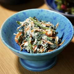 春菊とにんじんの白和え