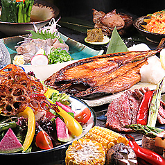 全席完全個室 熟成肉と藁焼き 清正御殿(きよまさごでん) 熊本下通店のコース写真