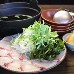 名物!寒ブリのしゃぶしゃぶ(1人前)黄金のおでん出汁で!