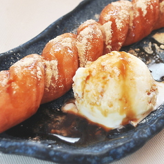 豆乳きなこパン　バニラアイス添え