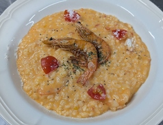 ソフトシェルシュリンプのトマトリゾット