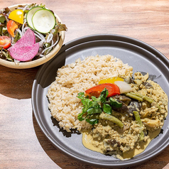 大豆ミートのココナッツカレー(サラダ付)