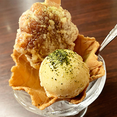 【宮島名物】揚げもみじ饅頭バニラアイス添え