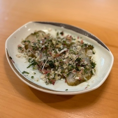 鮮魚の薬味たっぷりカルパッチョ