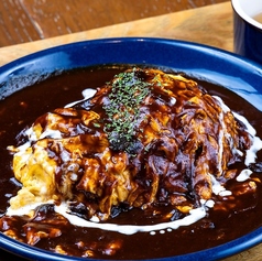 夜CAFE SET デミグラスソースのオムライス