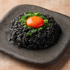 黒鶏油飯
