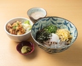 料理メニュー写真&nbsp;月見そば&ミニ丼とろろセット