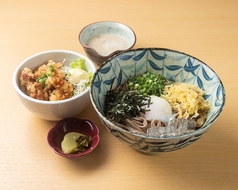 月見そば&ミニ丼とろろセット