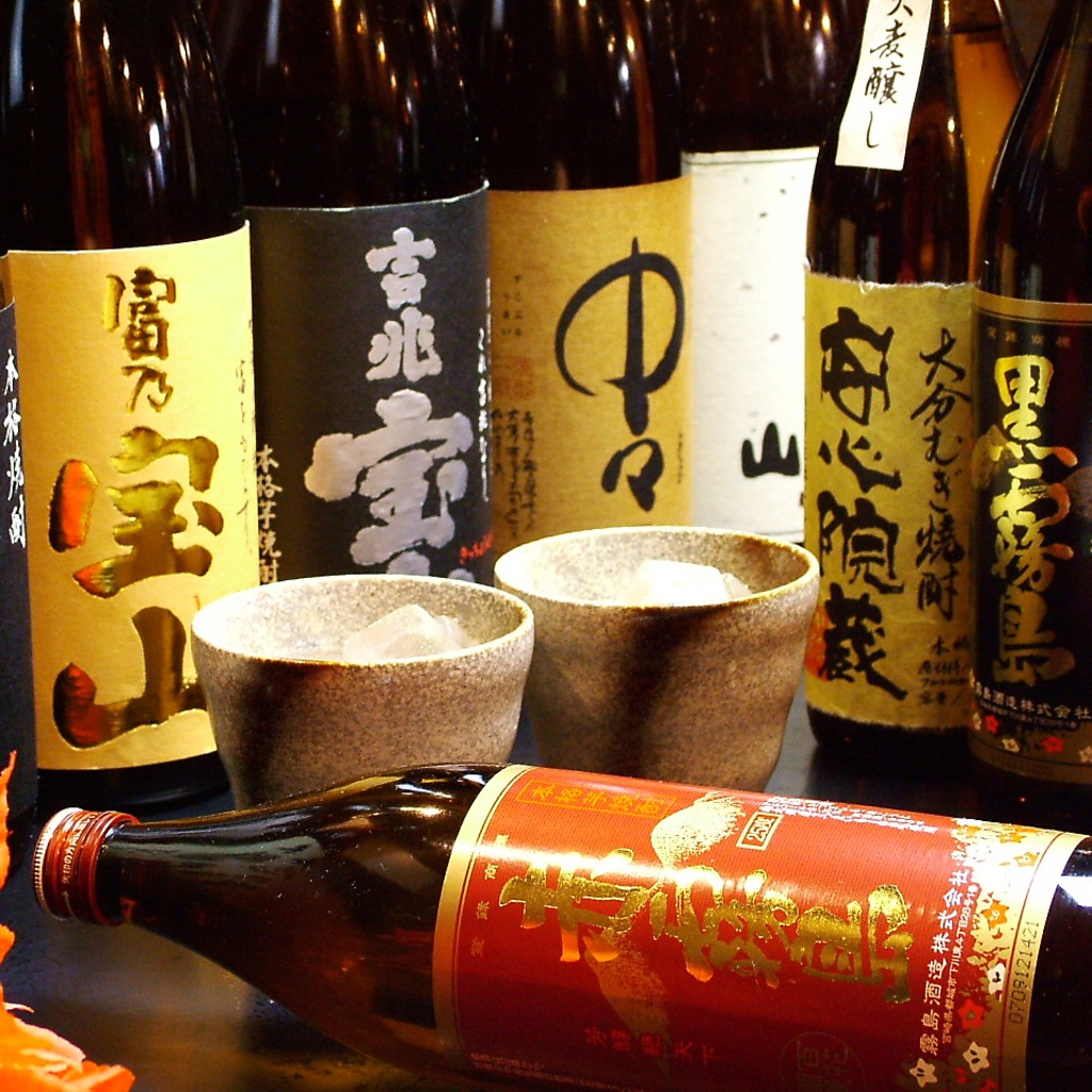 串焼と相性抜群の焼酎も多数取り揃えております。