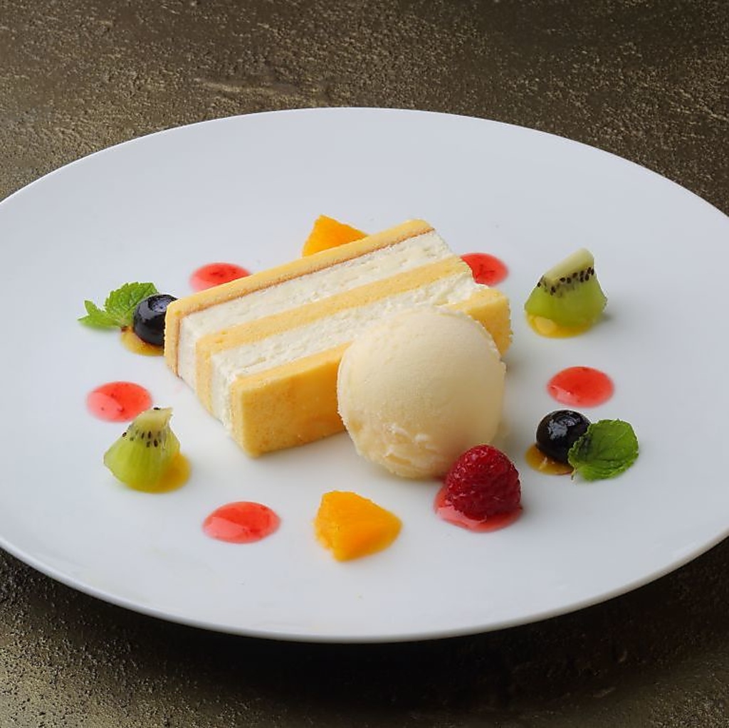 シェフのオリジナル手作りデザート