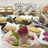 旬の海鮮や活貝を使ったこだわりのメニューをご提供