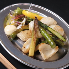 イカとアスパラバター