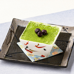 ブルーベリーと抹茶のティラミス風