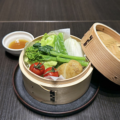 季節野菜のせいろ蒸し