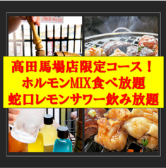 【ホルモン食べ放題×飲み放題】焼肉ホルモンたけ田 高田馬場店のコース写真