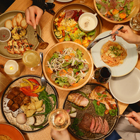 多彩なメニューをカジュアルに楽しむ、素敵なひと時を。