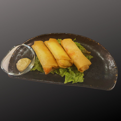 海老とクリームチーズの春巻き