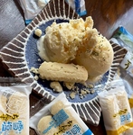 ちんすこう添えバニラアイス