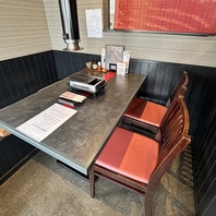 4名様テーブル席！