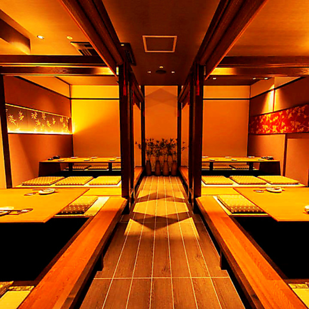 広々とした個室空間！ゆったり、のんびりお楽しみいただける完全プライベート空間でごゆっくりどうぞ