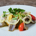 料理メニュー写真&nbsp;金華イワシとインカのめざめのマリネ～シチリア風～