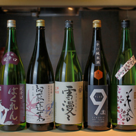 厳選した銘酒とともにお楽しみください