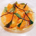 料理メニュー写真 真鯛のエスカロップ 金柑と柑橘のソース