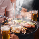 夏の期間限定企画！！室内型ビアガーデンをテーマに、樽生4種のビアホール飲み放題＆BBQの食べ放題プランを始めました！厳選ビーフ＆ジンギスカン＆サムギョプサル食べ放題！店内に設置した4種のサーバーから海外ビールやクラフトビールも飲み放題！！