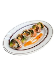 サーモンアボカド海老の生春巻き