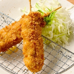 朝〆鶏の串カツ