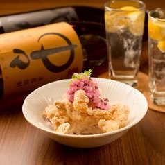 バリバリ鶏皮ポン酢