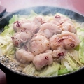料理メニュー写真&nbsp;鉄板塩ホルモンキャベツ