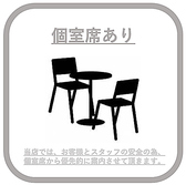 お客様に安心してご利用いただけるよう2名様～ご案内できる個室席を多数ご用意しております。プライベート空間での楽しいお食事をぜひお楽しみください。