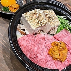 A5和牛と雲丹のすき焼きセット